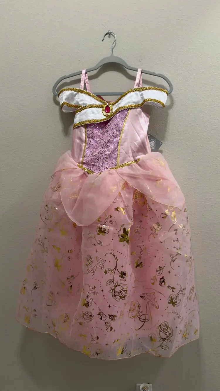 Disney Princess Aurora Costume for Kids Sleeping Beauty NWT Size 9/10